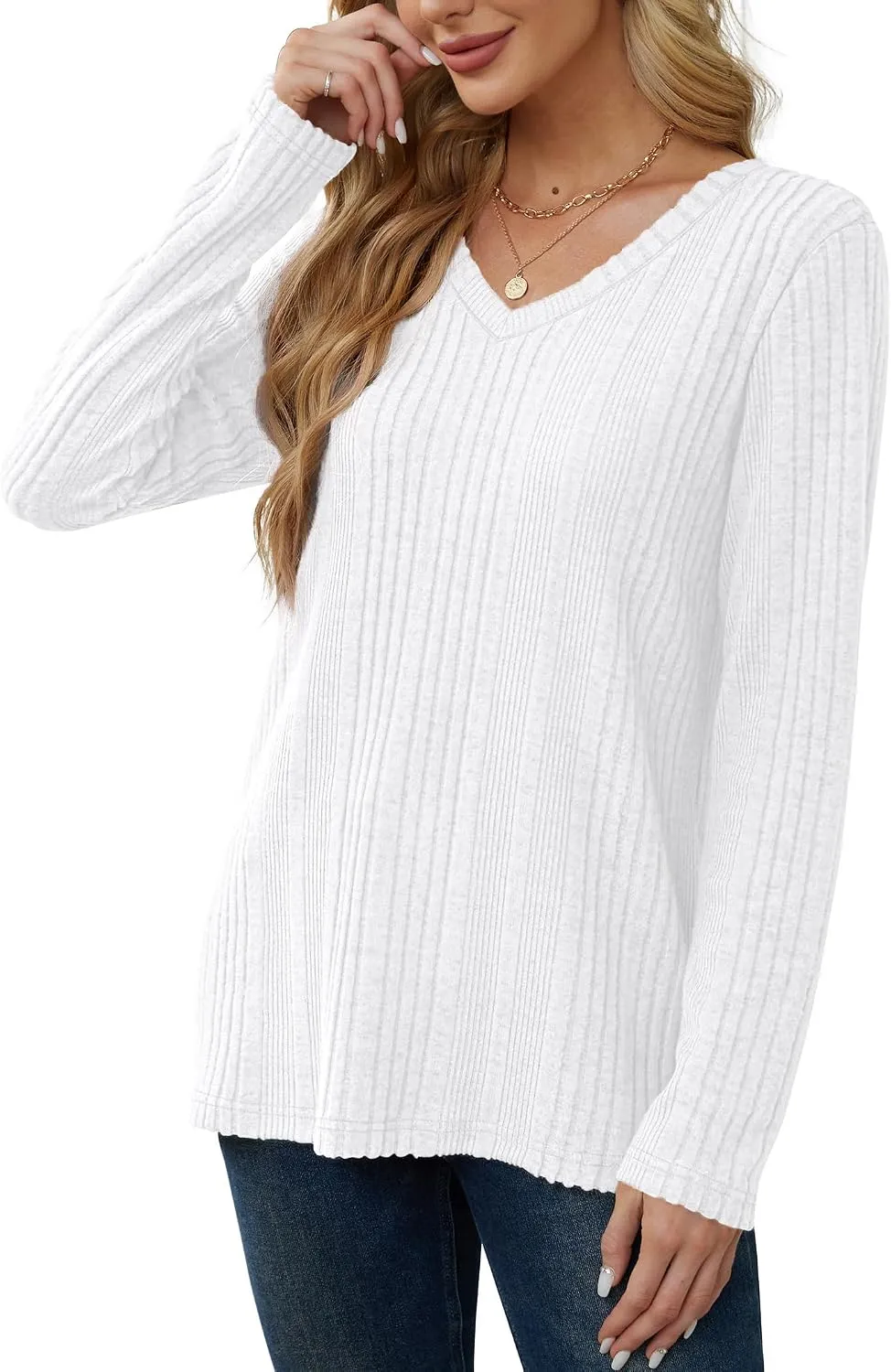 V-Neck Lightweight Pullover — view 5