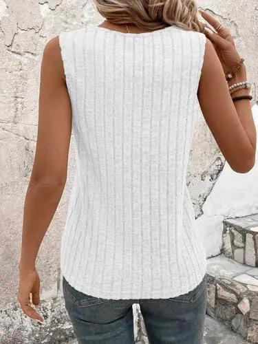 V-Neck Basic Tank — view 4