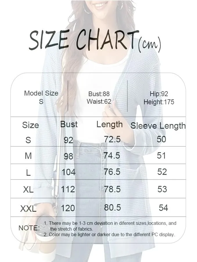 Waffle Knit Longline Cardigan — view 6