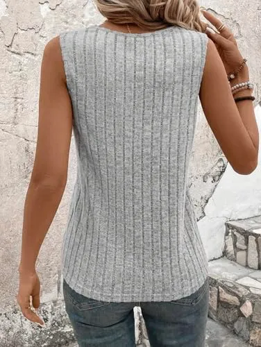 V-Neck Basic Tank — variant — view 4
