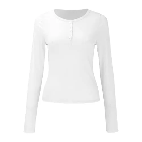Ribbed Henley Long Sleeve — view 5