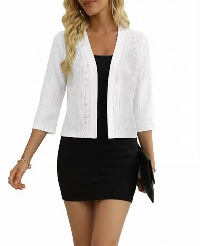 Lightweight Open-Front Cardigan — view 3