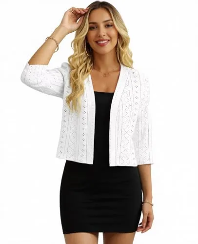 Lightweight Open-Front Cardigan — view 4