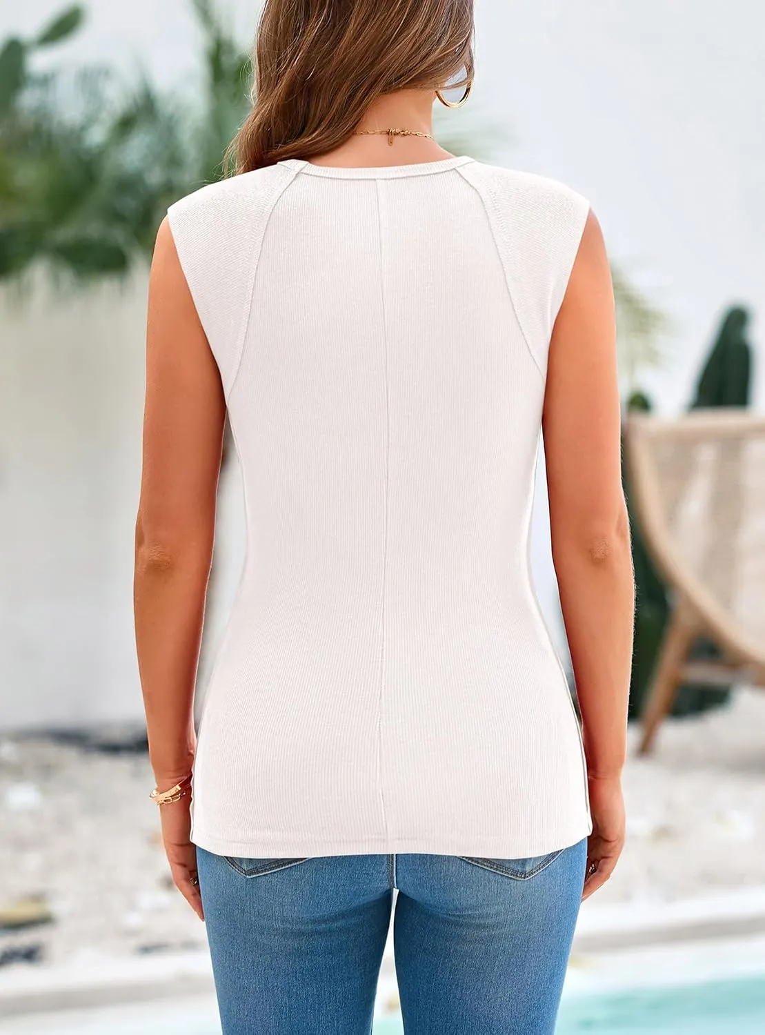 Sleeveless Elegant Tank — view 4