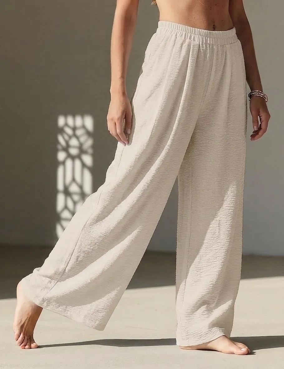 High Waist Wide Leg Palazzo Trousers — view 3
