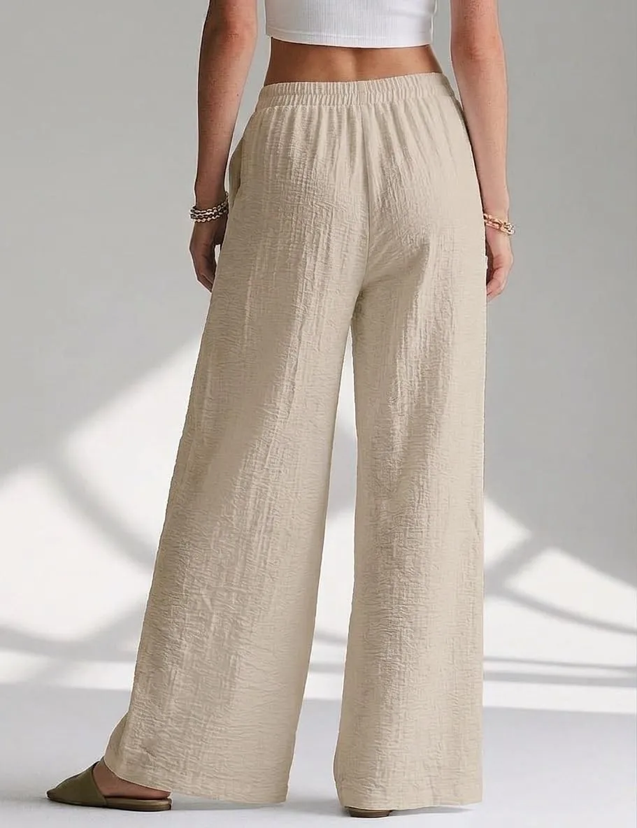 High Waist Wide Leg Palazzo Trousers — view 4