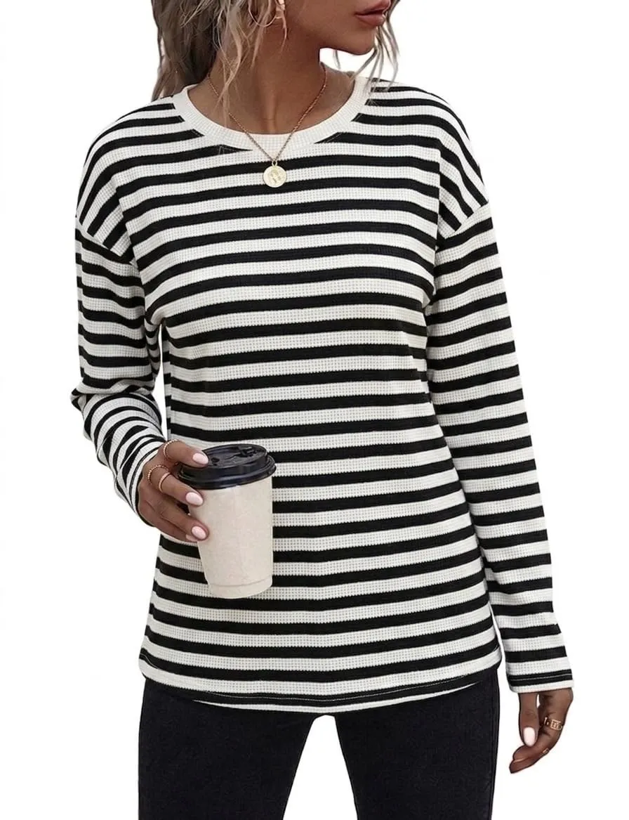 Black / White Block Stripe